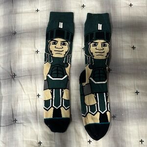Michigan State Spartan Socks